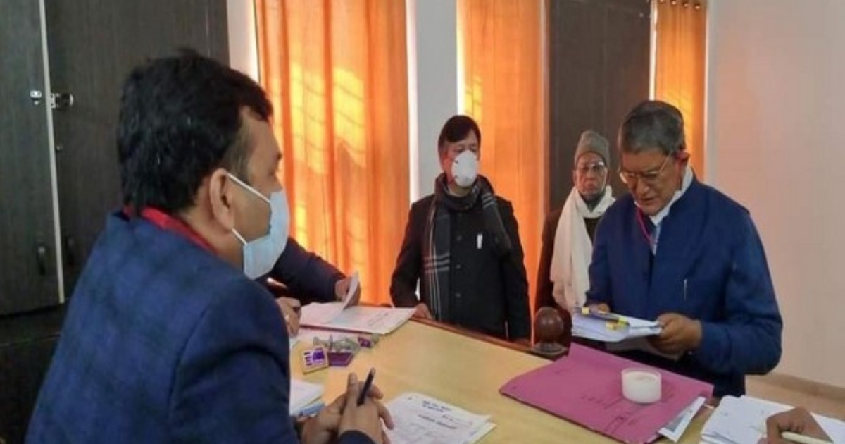 Uttarakhand polls: Cong leader Harish Rawat files nomination from Lalkuwa Assembly Constituency